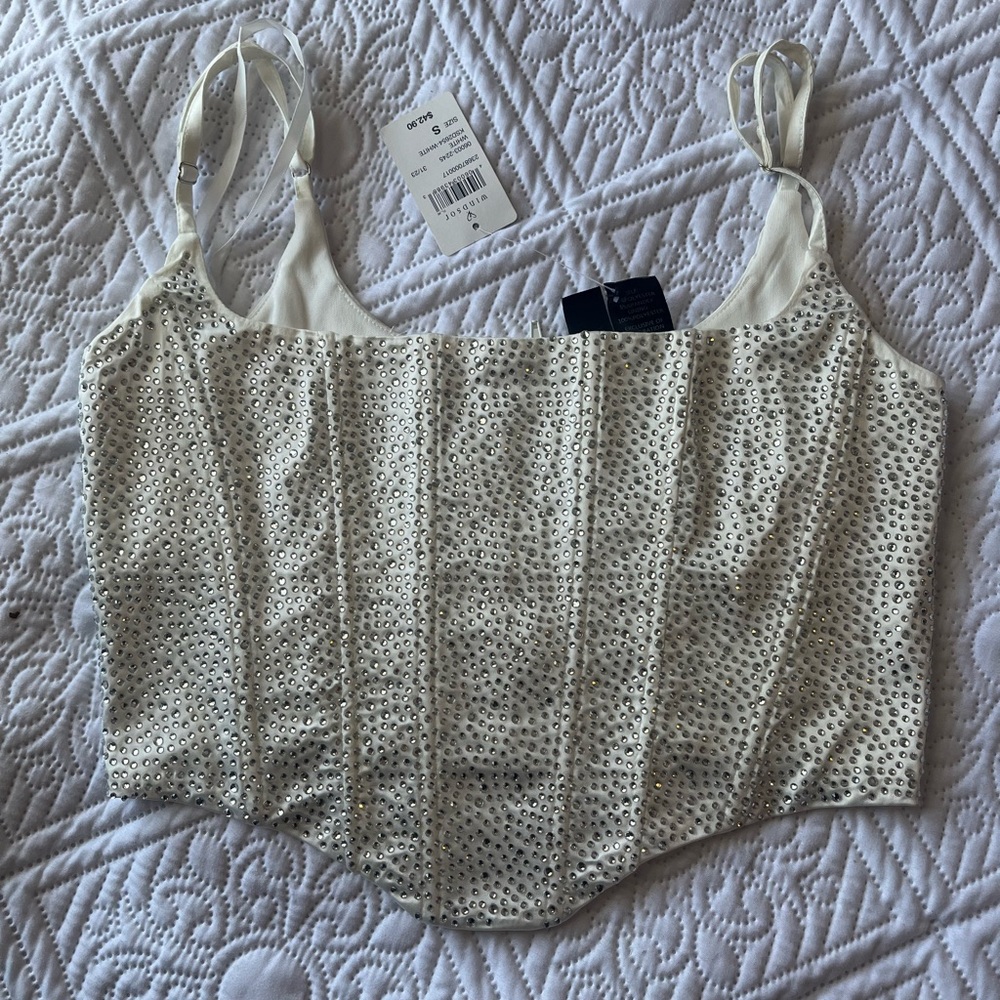 NWT Windsor sparkly corset top